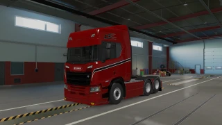 Scania R Red and Black skin V1 thumbnail 7
