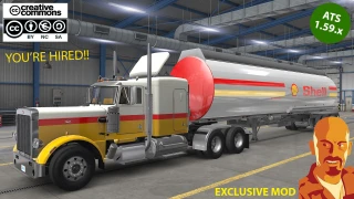 PETERBILT 359 SHELL + TRAILER ATS 1.59.x (EXCLUSIVE MOD) 2.0 thumbnail 2
