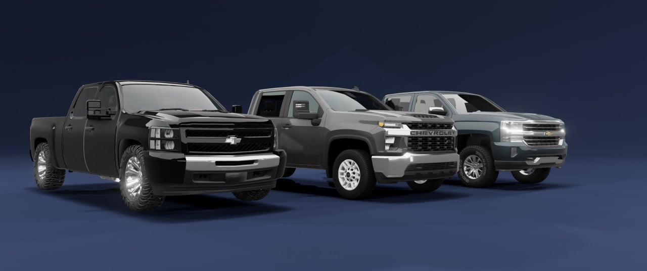 Chevy Mod Silverado 3 Generations Pack