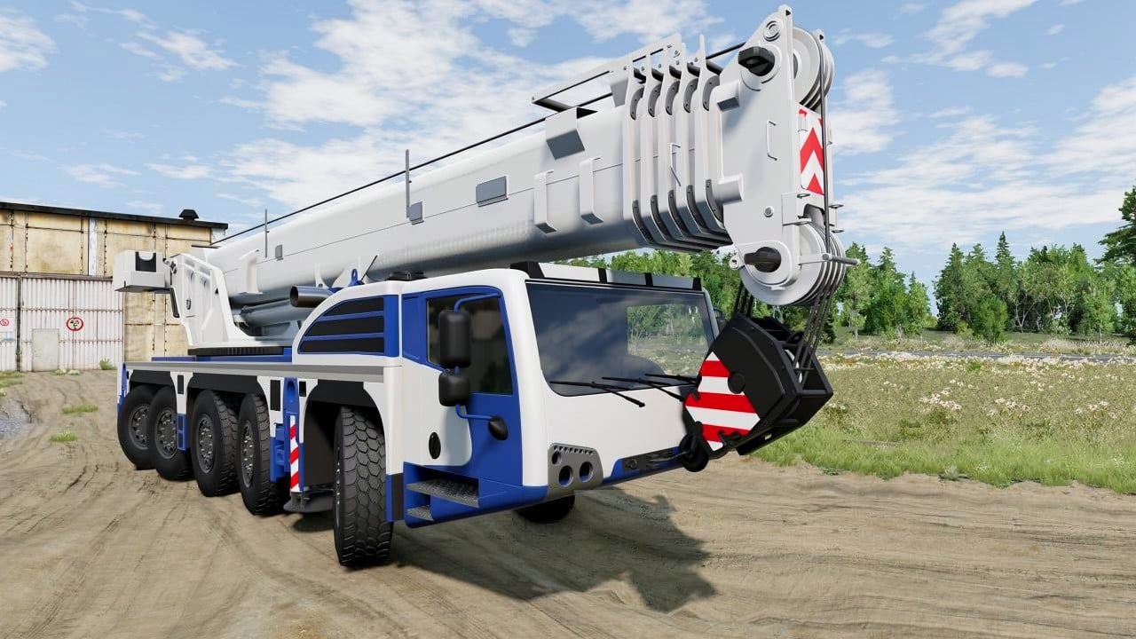 FP Mobile Crane 130T mod version 1.6 for BeamNG.drive (v0.38.x)