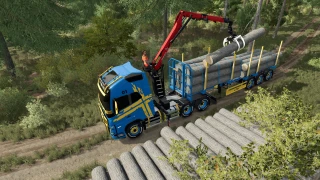 Volvo FH 16 Forestry Z-Crane Semi Pack 1.0.0.3