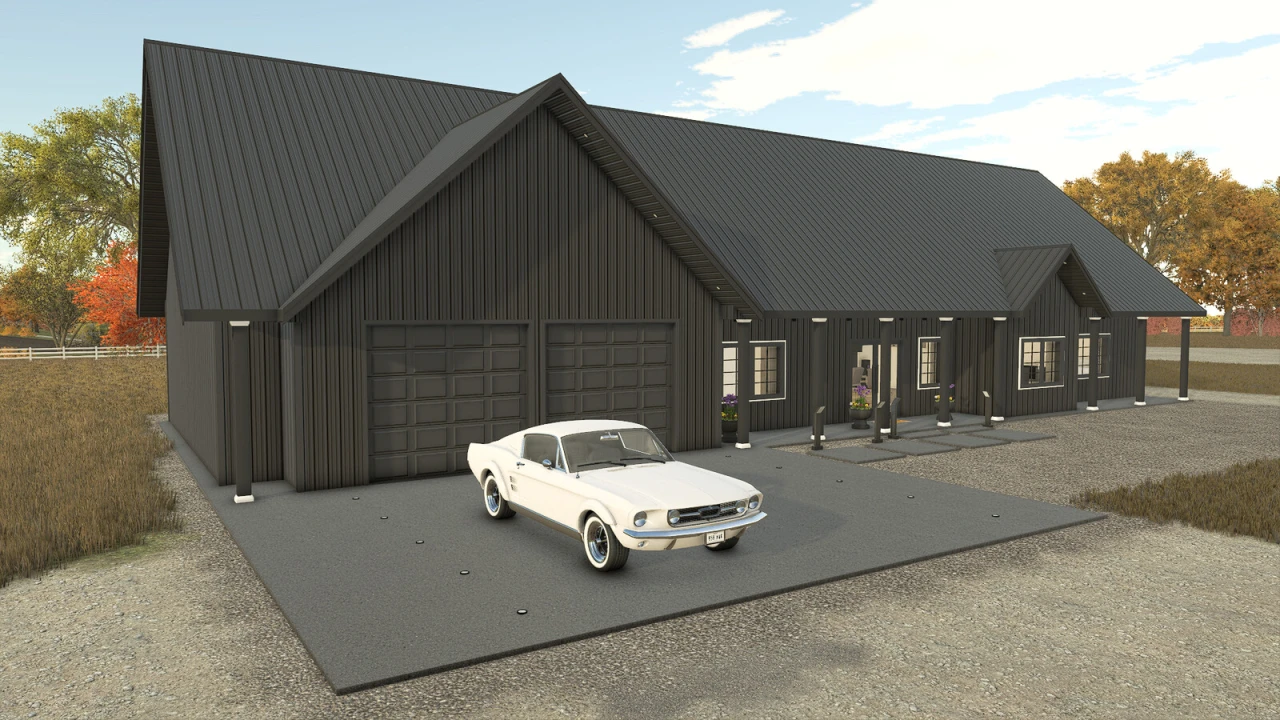 House With Two Car Garage