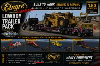 ETNYRE ULTIMATE LOWBOY TRAILERS PACK ATS 1.59-1.60.x (EXCLUSIVE MOD) 1.0 thumbnail 2