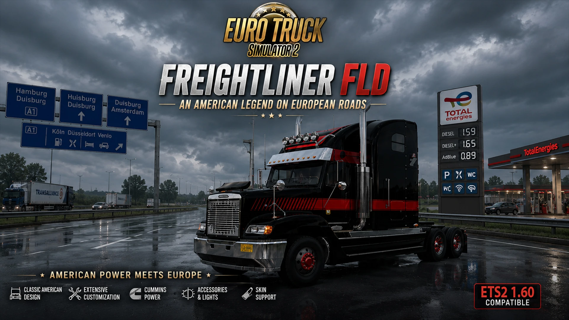 FREIGHTLINER FLD v2.0 ETS2 1.59-1.60.x 2.0