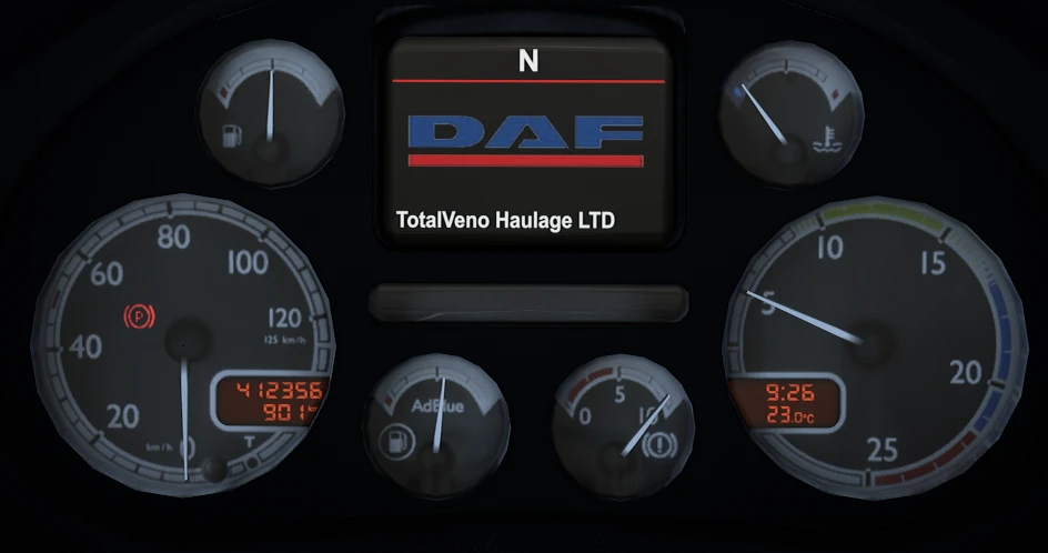 DAF 105 XF Customisable Dash 1.0