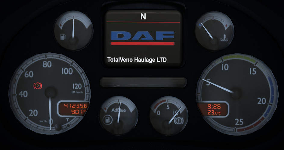DAF 105 XF Customisable Dash