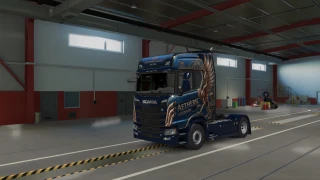 Blue Phoenix paintjob for scania v1.0 thumbnail 8