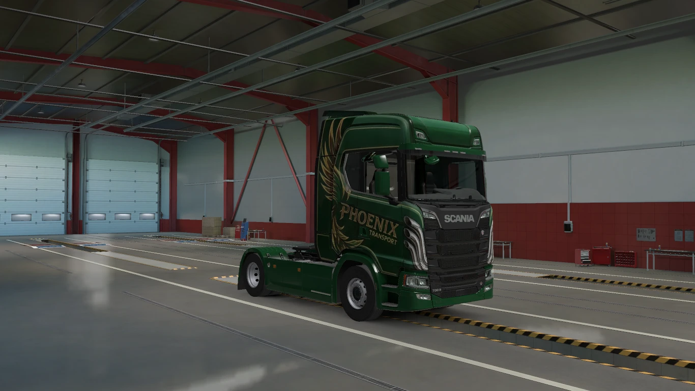 Green Phoenix paintjob for scania 1.0 thumbnail 6