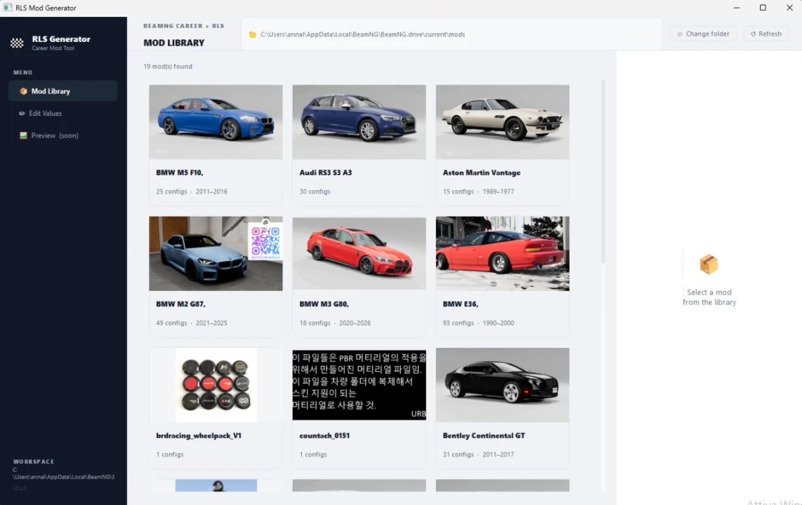 BeamNG RLS Carrer Tool