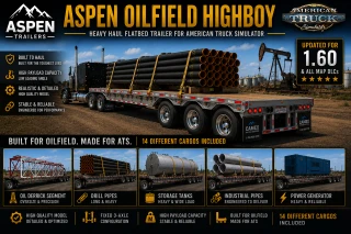 ASPEN OILFIELD HIGHBOY TRAILER v1.0 ATS 1.59-1.60.x 1.0 thumbnail 5