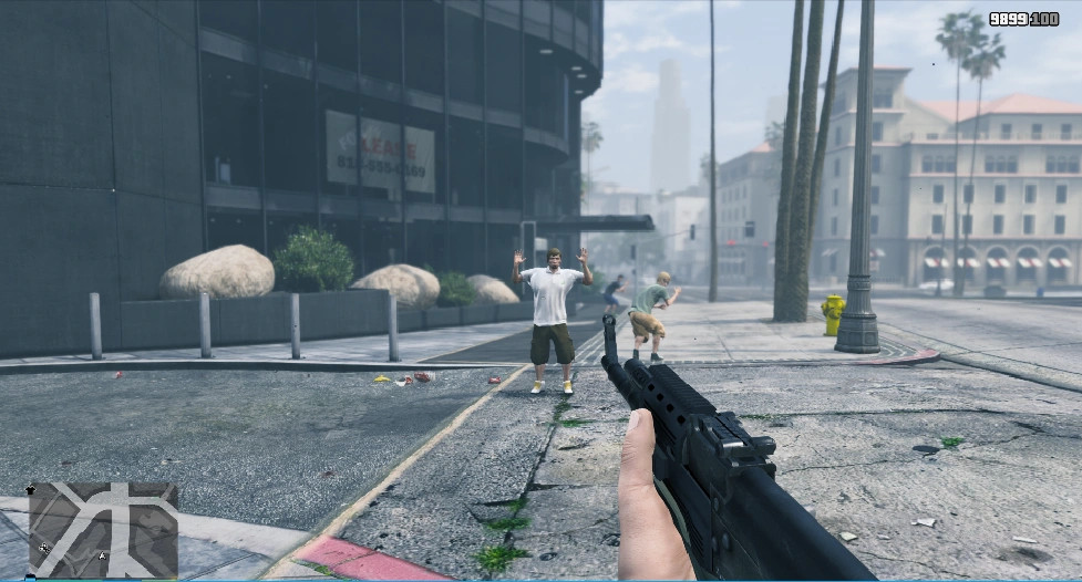 GTA IV Style NPC Reaction to Weapons
