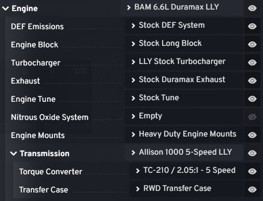 DURAMAX engines pack 2001-06