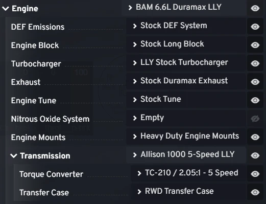 DURAMAX engines pack 2001-06