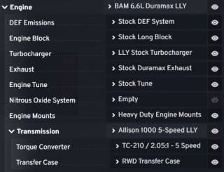 DURAMAX engines pack 2001-06