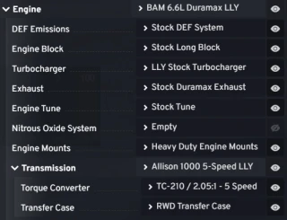 DURAMAX engines pack 2001-06