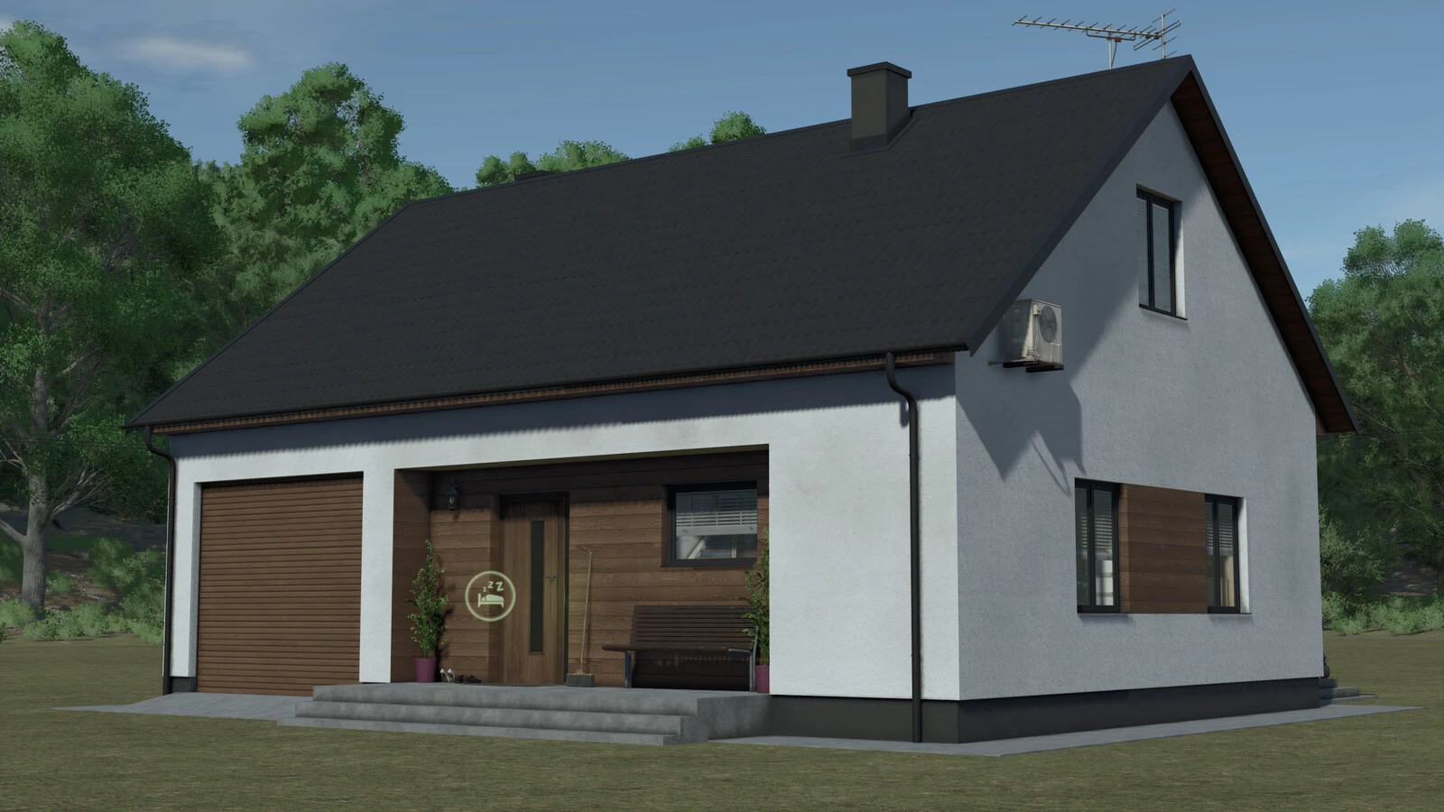 Pack Of Two Modern Farmhouses 1.0