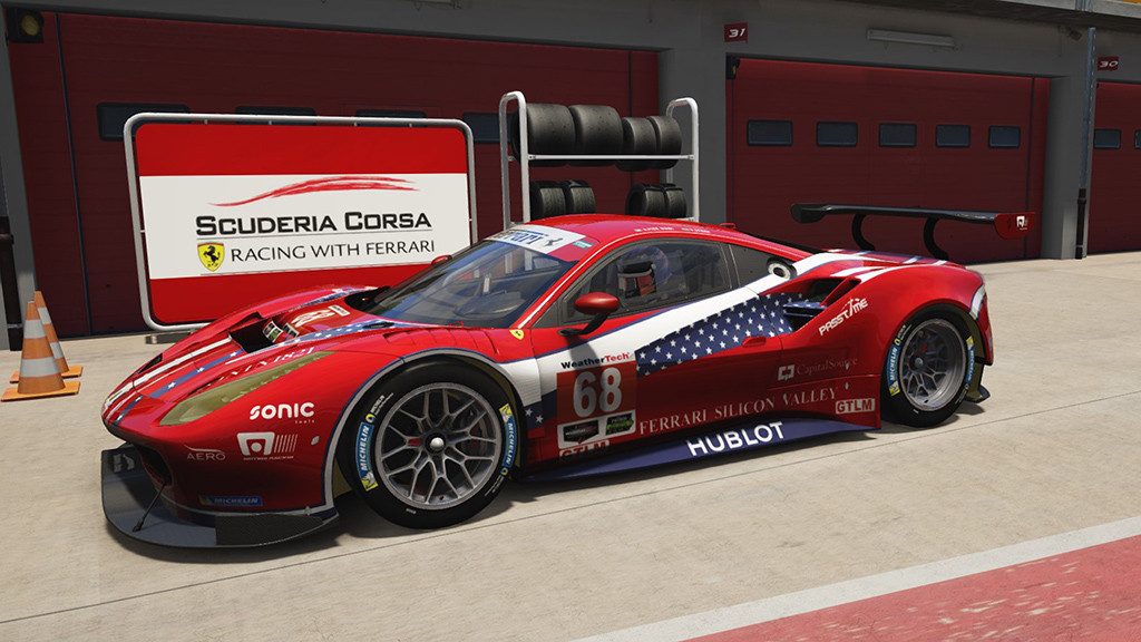 WeatherTech SportsCar Championship Ferrari 488 skin pack image 4
