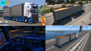 SCANIA R560 V8 ABROLL + BDF CONTAINER TRAILER v1.0 ETS2 1.60.x 1.00 thumbnail 3