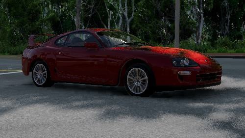 Good supra car with digital clock!