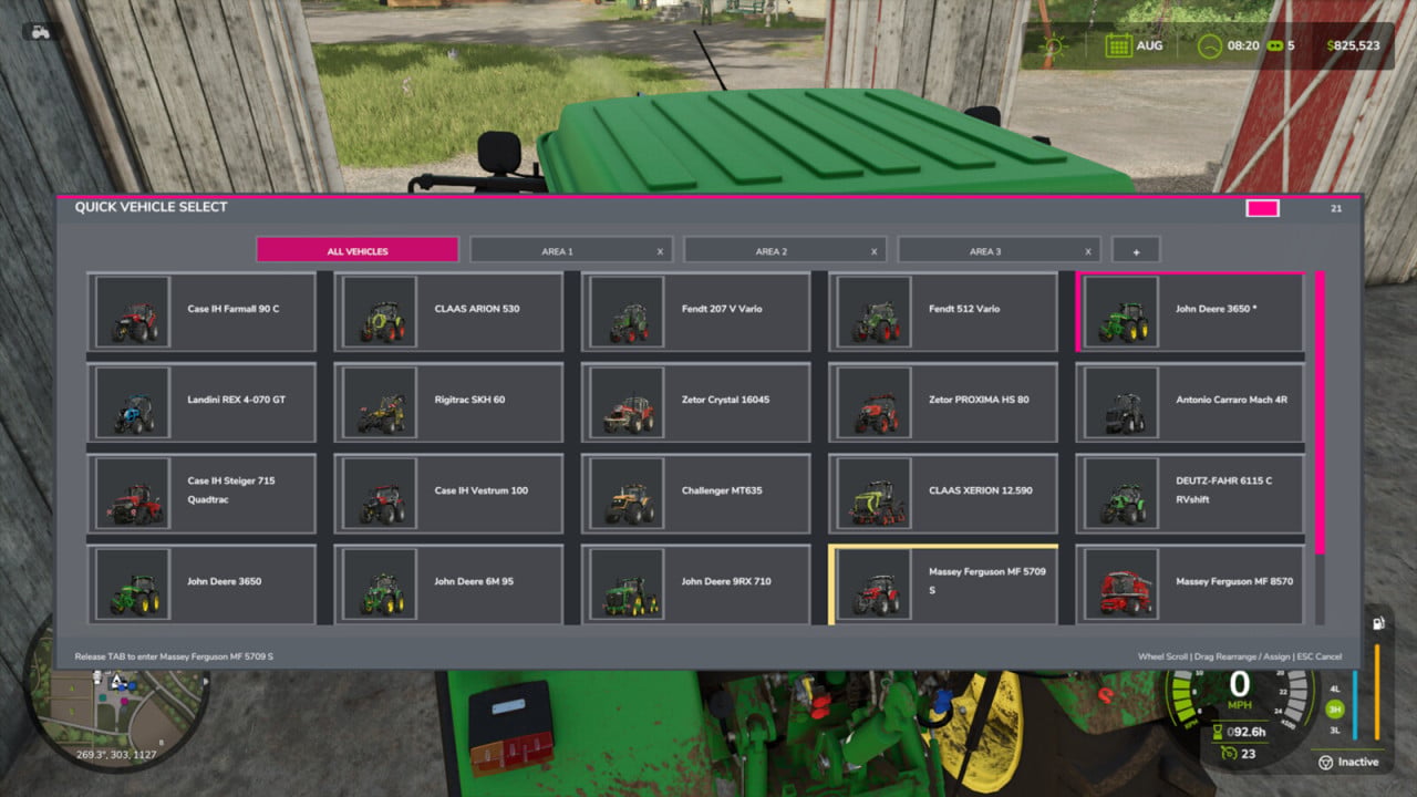 Quick Vehicle Select