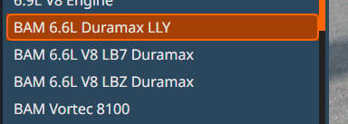 DURAMAX engines pack 2001-06