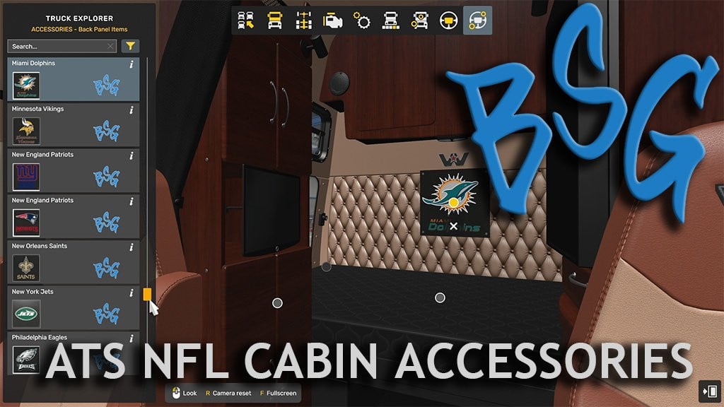 ATS NFL Cabin Accessories