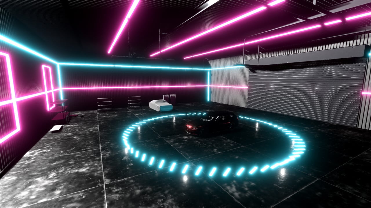 Cente Stage (Neon Showroom) with changable color
