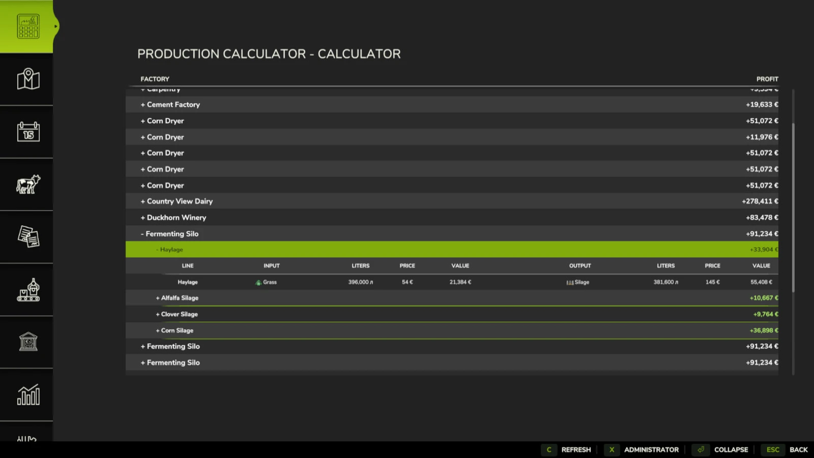 Factory Profit Calculator 1.0.0.1