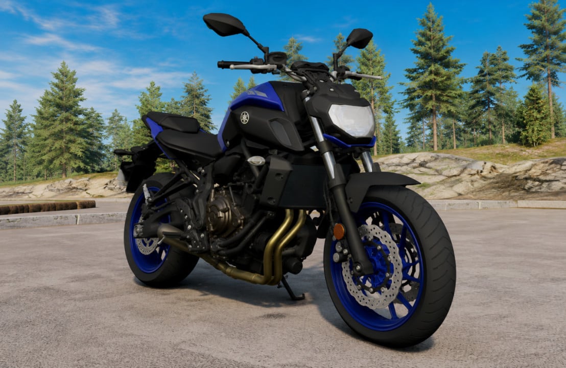 Yamaha Motorcycle MT07, 73HP, Speed 214KM/H, 6 Manual Speed