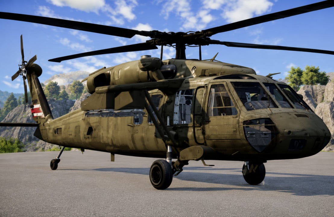 Military Helicopter 1977 Sikorsky UH-60a Black Hawk