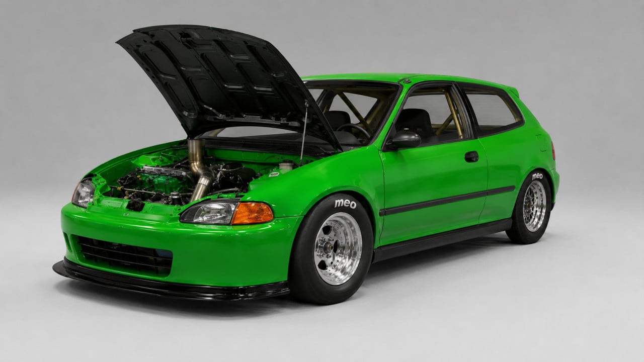 Honda EG6 Drag Racing