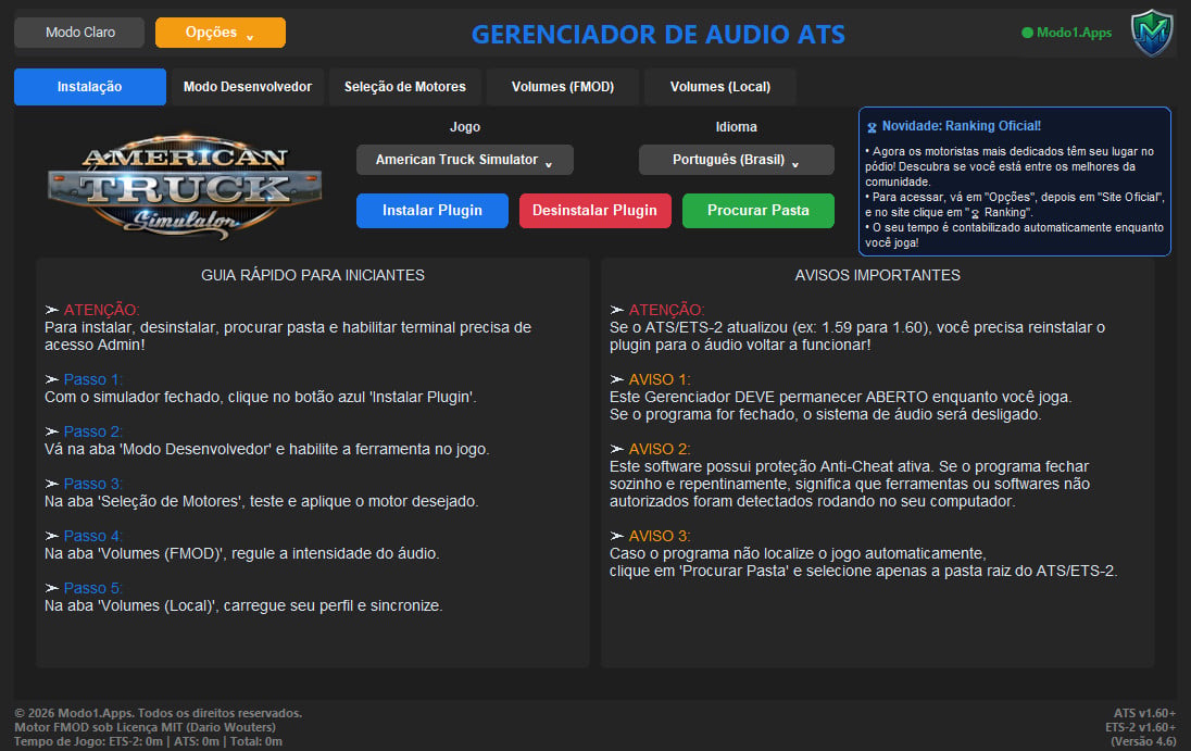 ATS/ETS-2 AUDIO MANAGER