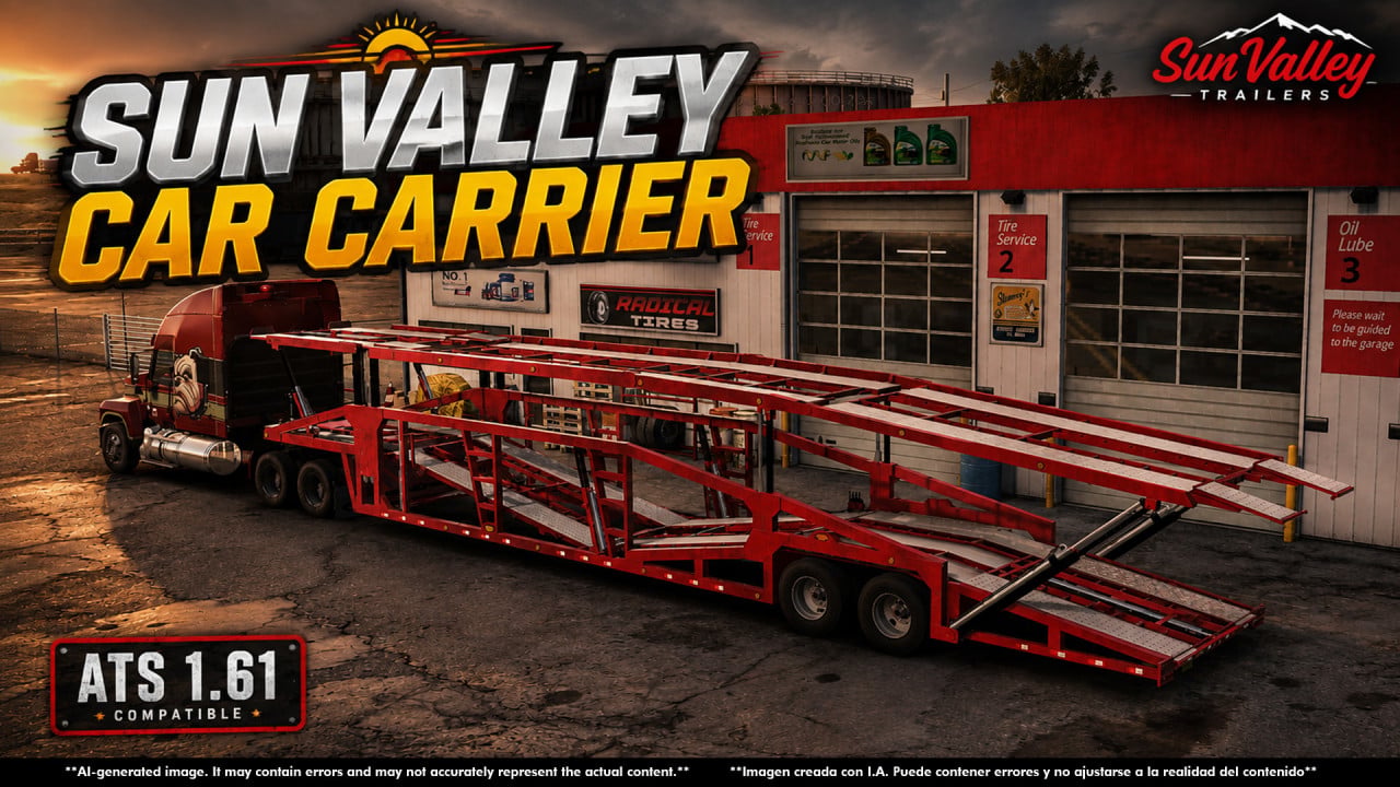 SUN VALLEY CAR CARRIER TRAILER v1.0 ATS 1.60-1.61.x