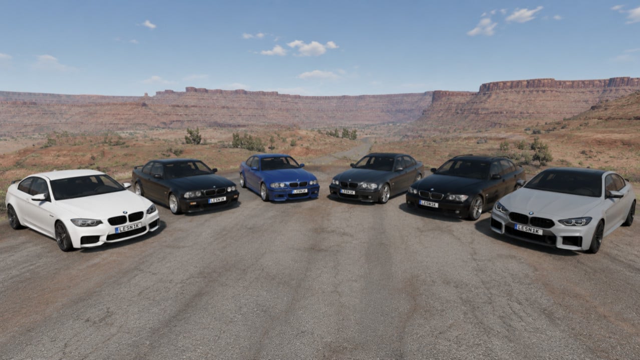 BMW Vehicle Pack – BMW E36, E46, E60 & More | BeamNG.drive