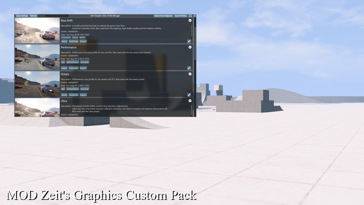 MOD Zeit's Graphics Custom Pack