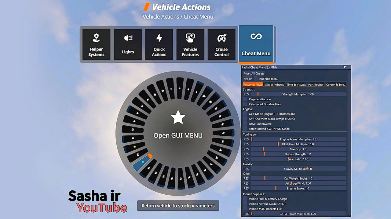 Radial Cheat Menu