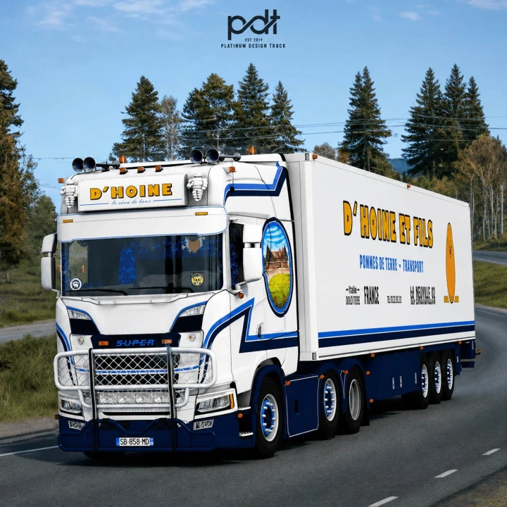 Scania S580"D'Hoine et Fils" + Trailer