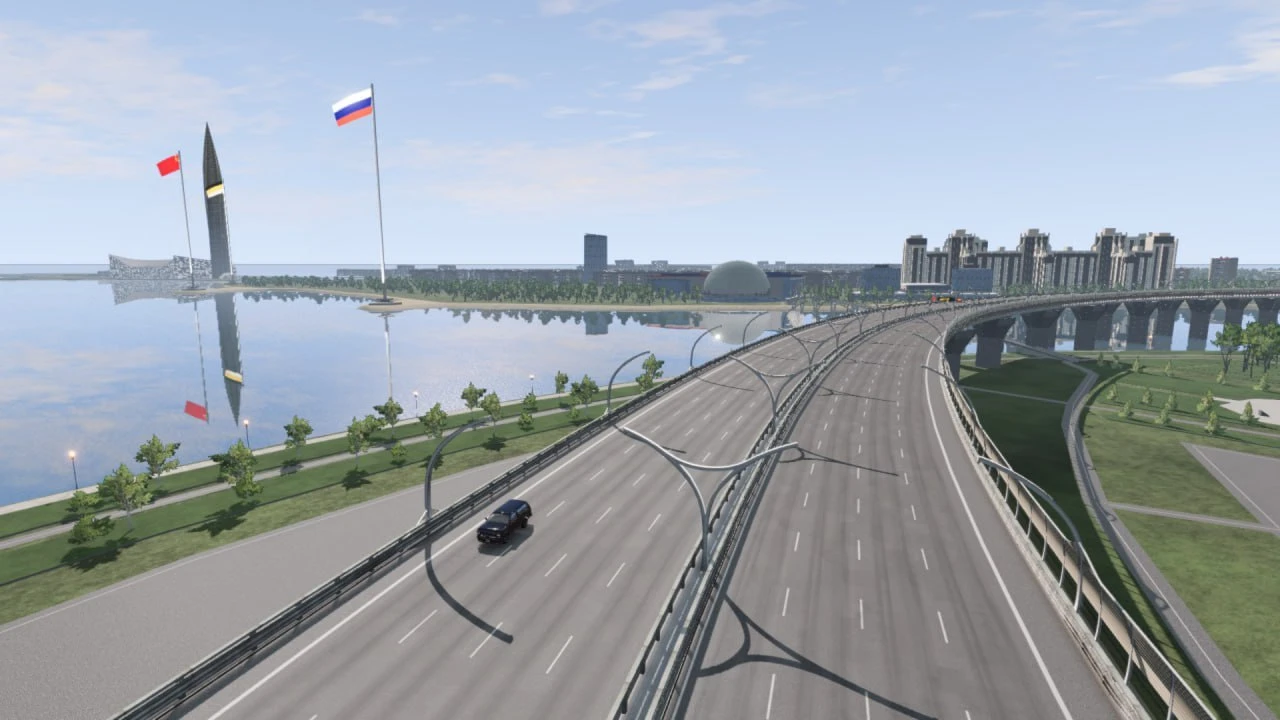 Saint Petersburg Highway Map