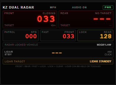 Kz Univeral Radar