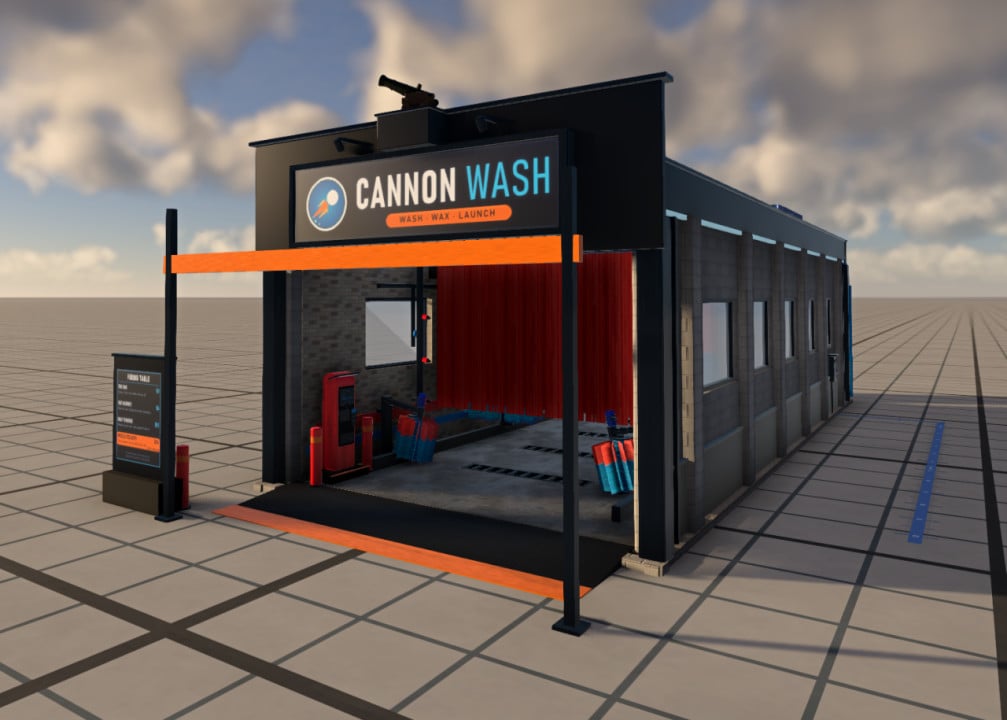 Charlie's Cannon Car Wash Low VRAM