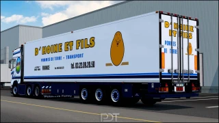 Scania S580"D'Hoine et Fils" + Trailer v1.0 thumbnail 3
