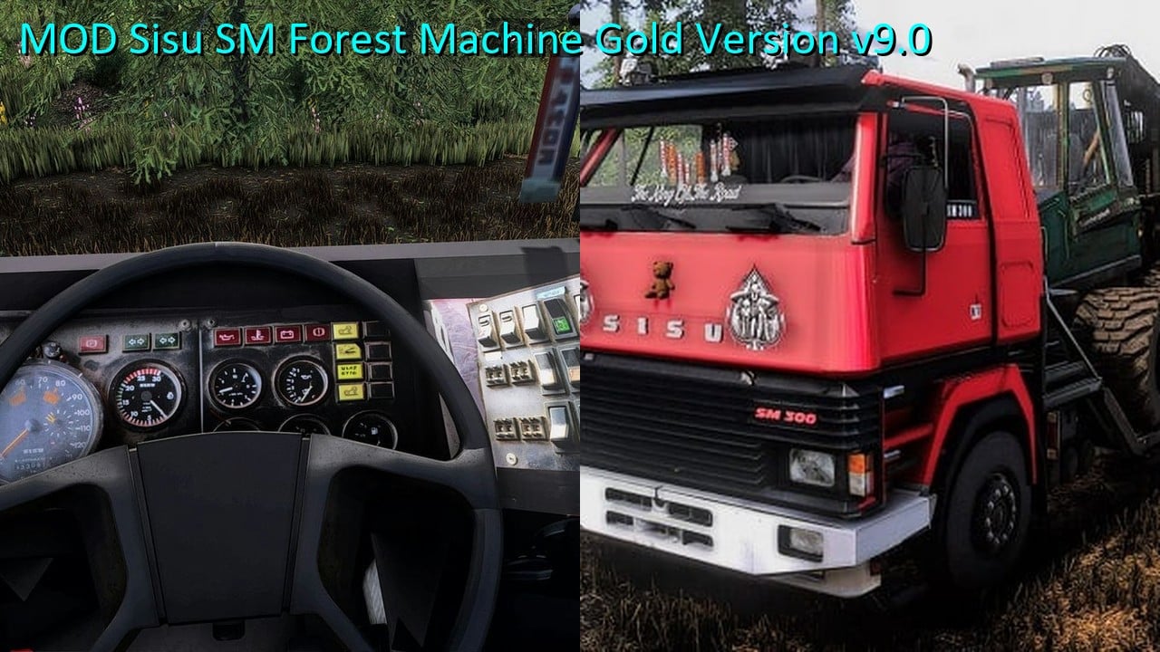 MOD Sisu SM Forest Machine Gold Version v9.0