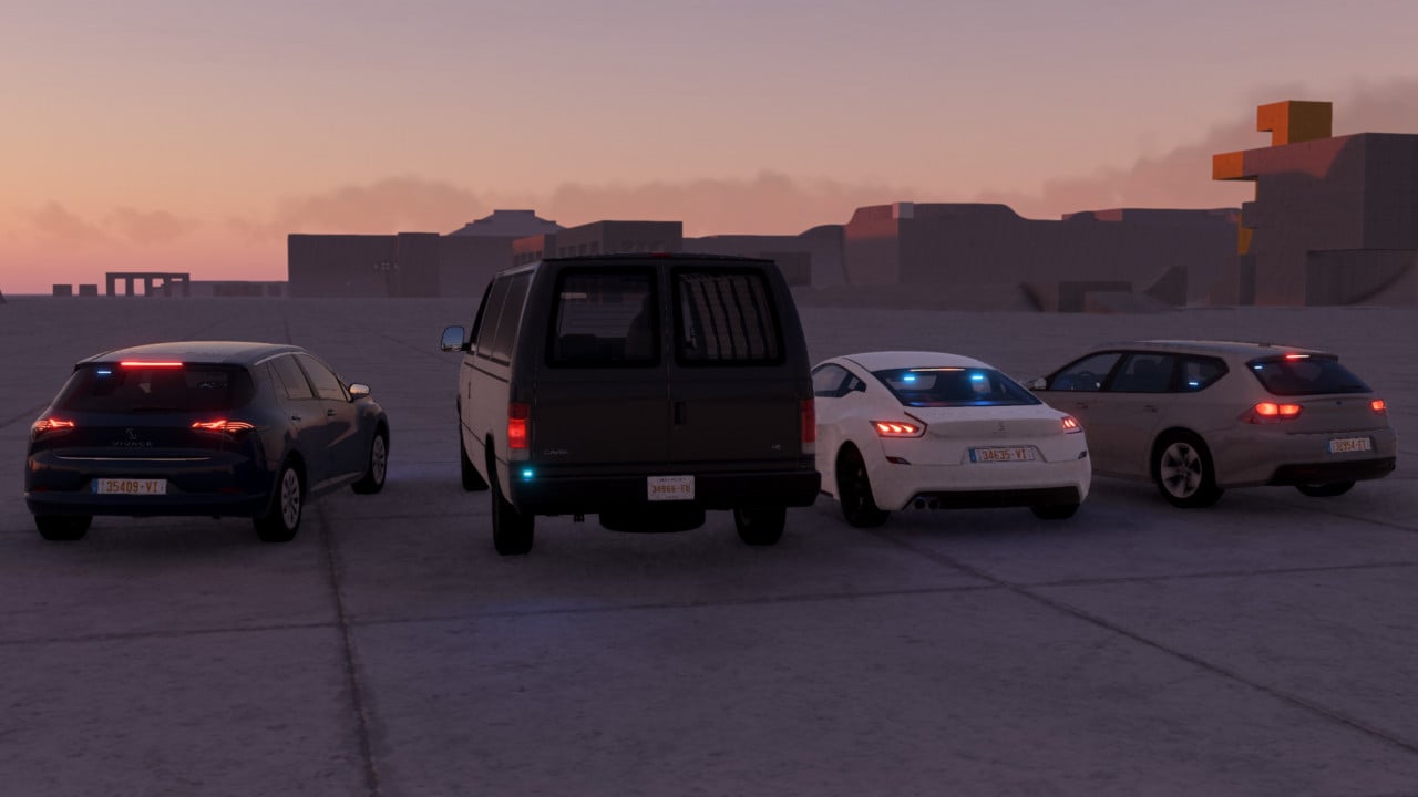 British-Style Police Lights (MEGA PACK)