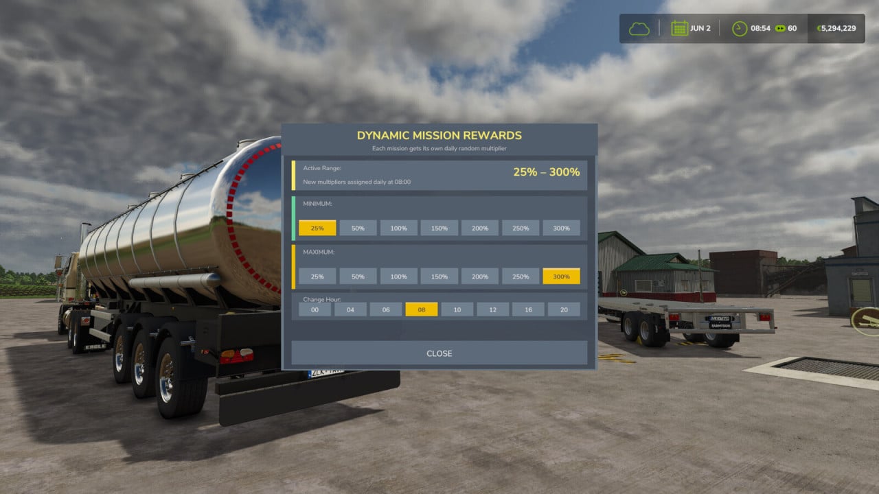 Dynamic Mission Rewards