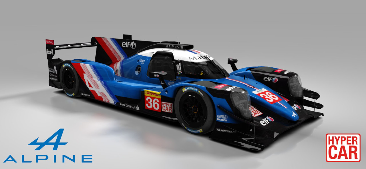 #36 Alpine A480 LMP1 Hypercar for WEC 2021
