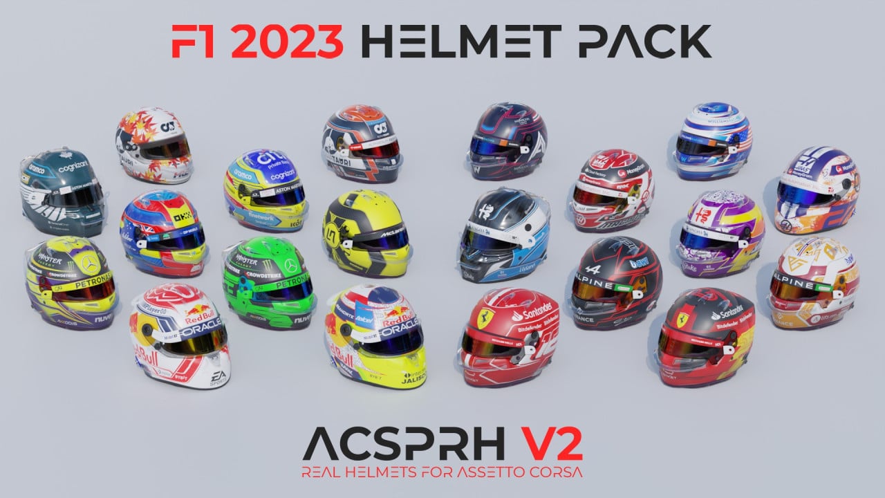 ACSPRH V2 | F1 2023 Helmet Pack
