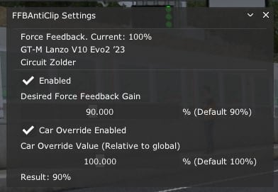 FFB Anti-Clip