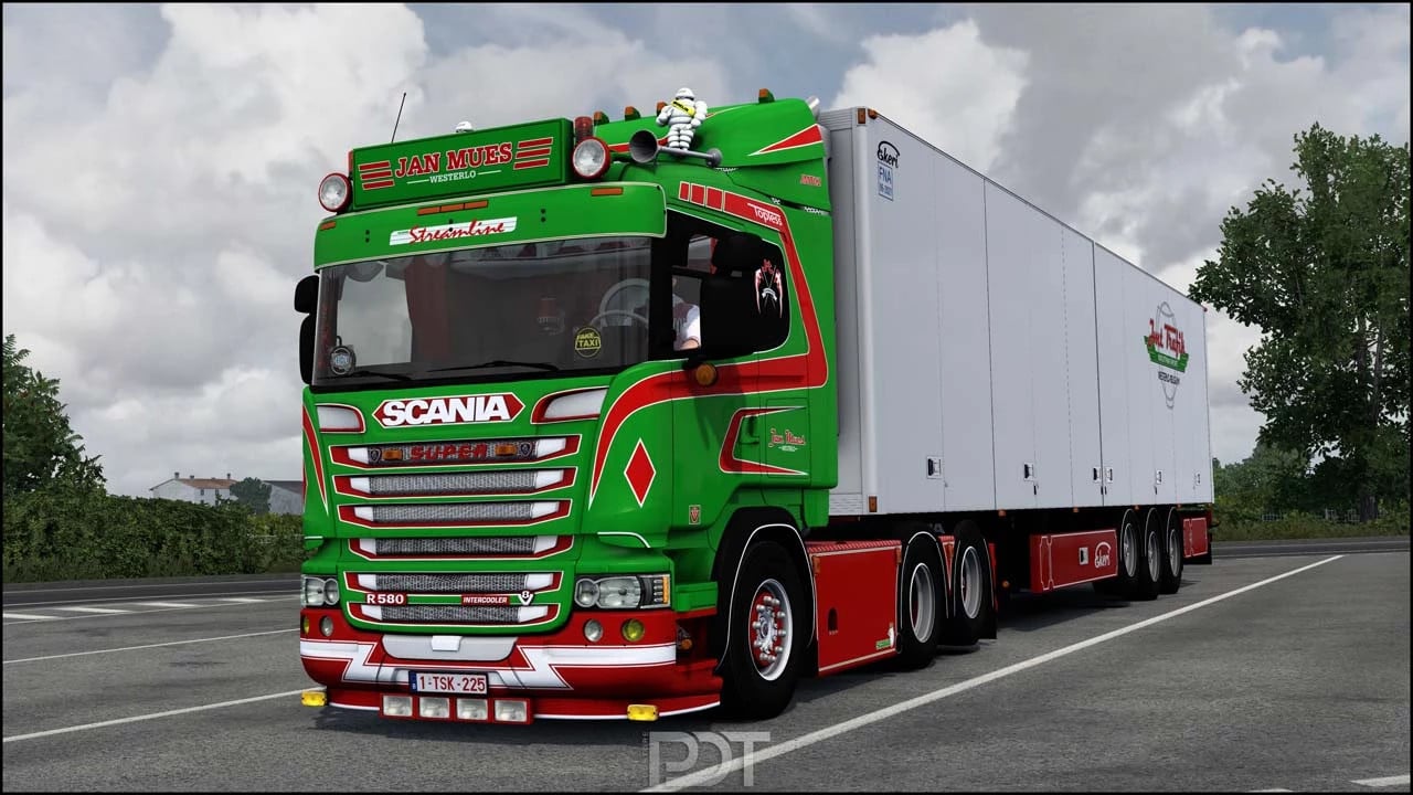 Scania R580 Jan Mues + Trailer