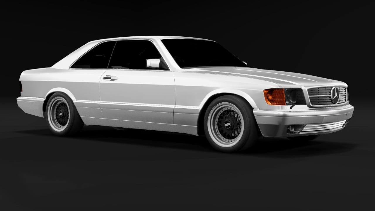 Mercedes-Benz C126 (Engine and Licence Plates Updated)