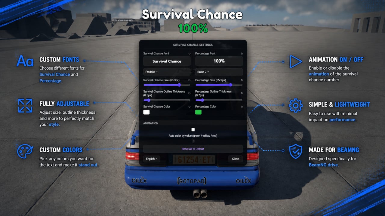 Survival Chance Mod | Beam Shot Mods Survival Chance V1